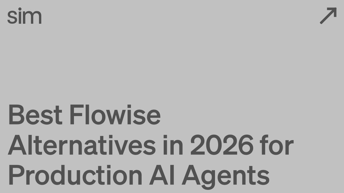 Best Flowise Alternatives in 2026 for Production AI Agents